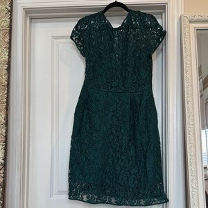 Elegant Green Lace Dress